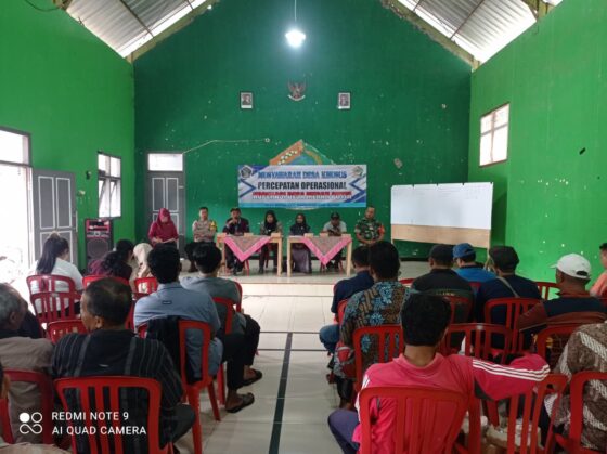 Musyawarah Desa Khusus Percepatan Operasional Koperasi Desa Merah Putih